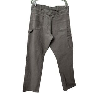 Vintage Rustler Cargo Pants Mens 36 Gray Utility Workwear Canvas Distressed